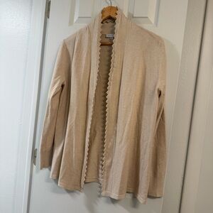 Women's Beige Cardigan Sweater